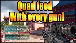 QUAD FEED WITH EVERY GUN! (Call Of Duty Black Ops 3)