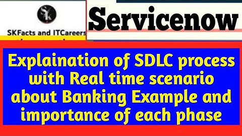 Development life cycle with simple example #sdlc #servicenow