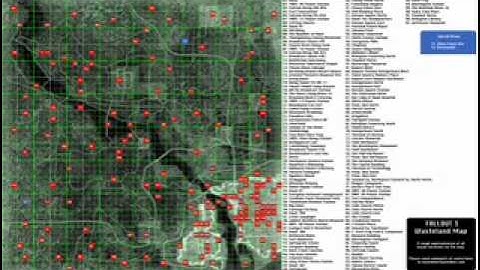 Fallout3 map of the wasteland