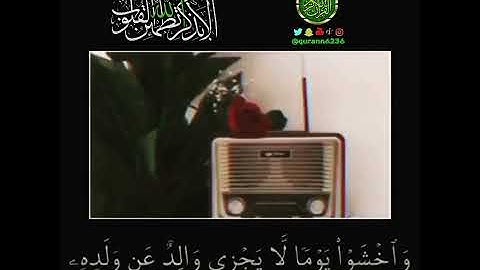 الشيخ: علي جابر، سورة لقمان، آية (٣٣).