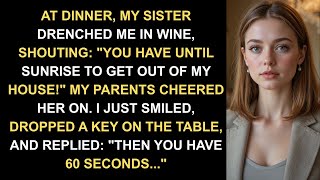 At Family Dinner, My Sister Said You Have Until Sunrise to Get Out of My House! So I...