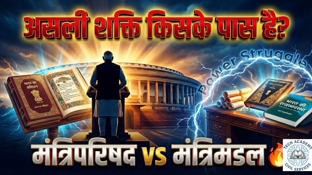 केंद्रीय मंत्रिपरिषद एवं मंत्रिमंडल | UPSC PCS 2026-27Polity Complete Analysis 🔥📚