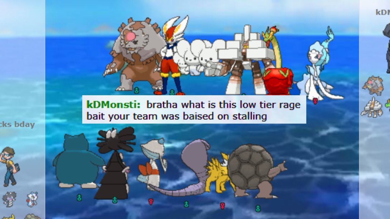 RECYCLE SNORLAX STRAT WENT FROM 1-6 TO 1-0 VS THIS SALTY KID ON POKEMON SHOWDOWN!!