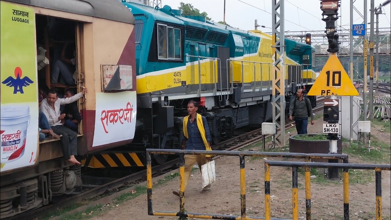 14216 GANGA GOMTI EXPRESS WITH MAJOR SOMNATH SHARMA LIVERY WDP4D 14216-ganga-gomti-express-with-major-somnath-sharma-livery-wdp4d