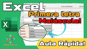 Excel primeira letra maiúscula resto minúscula | Aula rápida | Função Pri.Maiúscula.