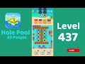 Hole Pool All People Level 437 Walkthrough 🎯 | Color Match Puzzle Gameplay | Mini Boss
