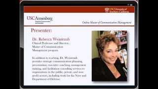 USC MCM Online Program Discovery Webinar