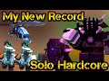 My new record solo hardcore mode roblox tower defense simulator