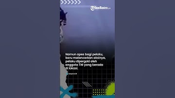 Anggota TNI Sigap Mengamankan Pria Bawa Parang di SPBU di Kalsel