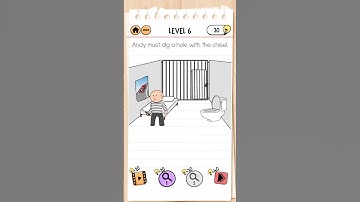 Brain Test 2 | Prison Escape | Andy must dig a hole with a chisel | Level 6