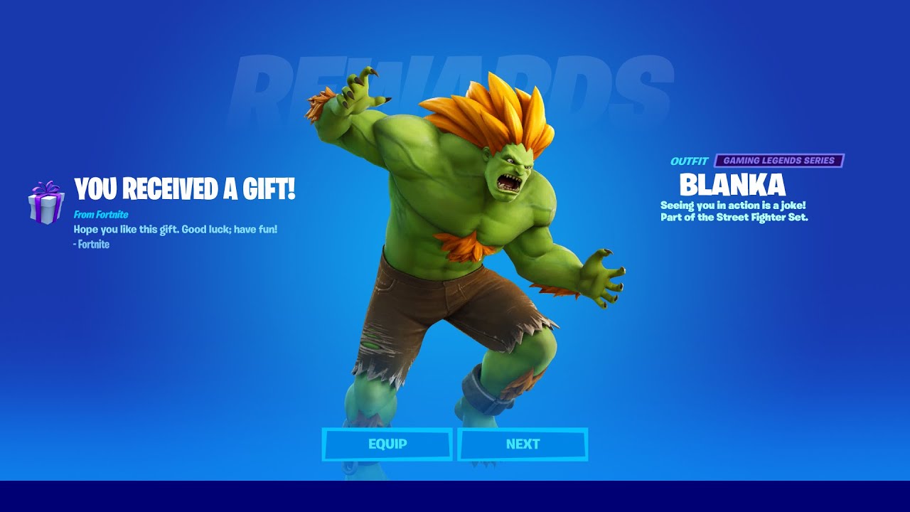 Fortnite's bringing Street Fighter's Blanka and Sakura to the game