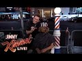 Jim Carrey Gives People Bowl Cuts on Hollywood Blvd.