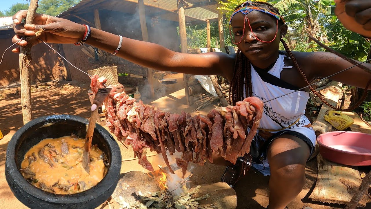 Avoid Canned Meat instead  so this |  African Ancient Beef Recipe |Village cooking