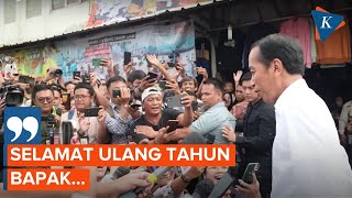 Momen Jokowi Dengar Kekompakan Awak Media Beri Ucapan Selamat Ulang Tahun