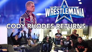 Cody Rhodes WrestleMania return live reaction