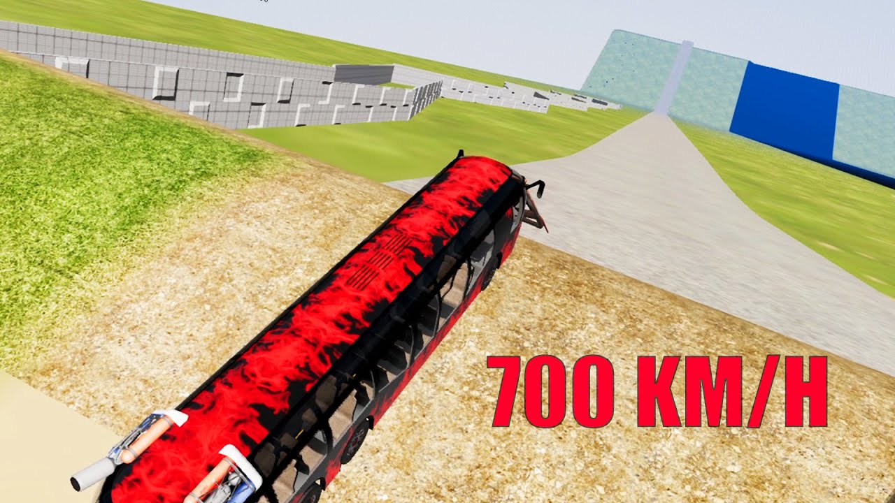700 KM/H Proti Skakalnici | BeamNG.Drive