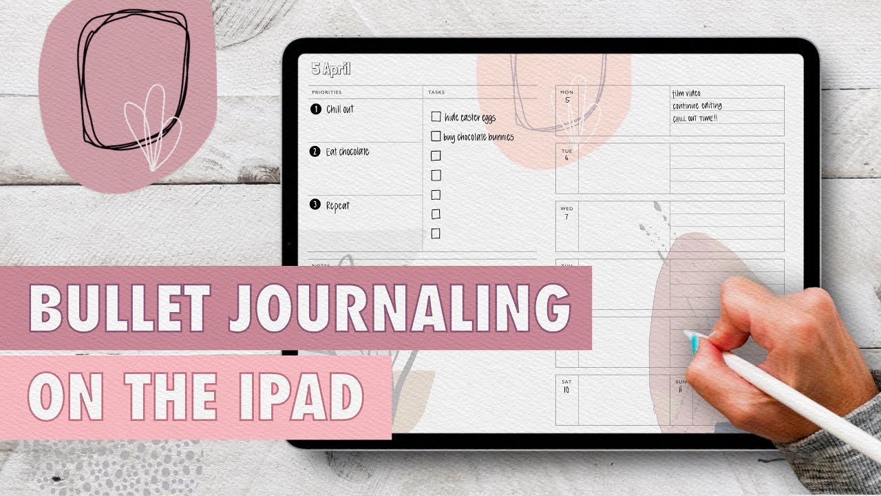 Unión Orgulloso Acera Bullet Journaling on the iPad - how to get started & what I've learned in a  year! - YouTube