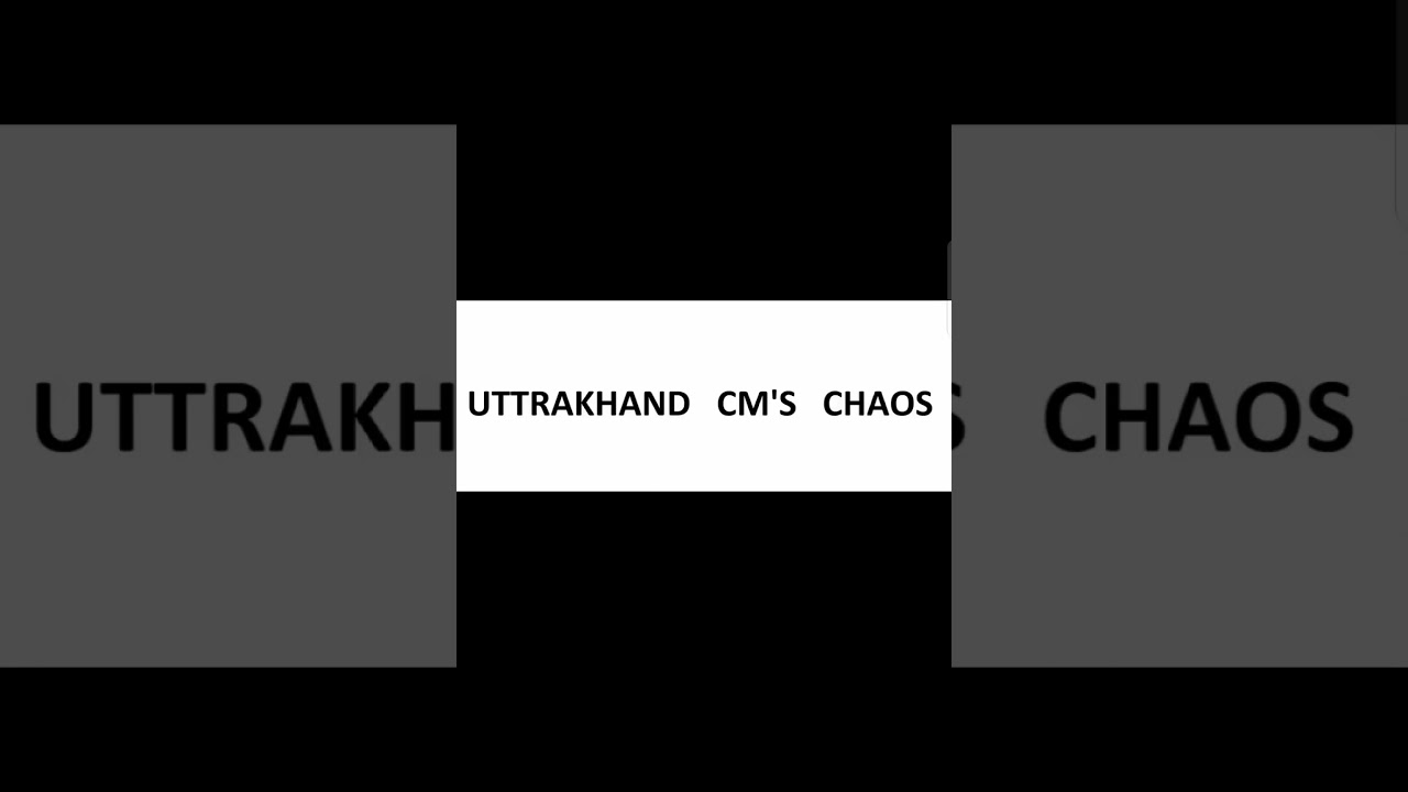 uttrakhand's cm Tirath Singh Rawat's resignation# new CM Pushkar Singh Dhami