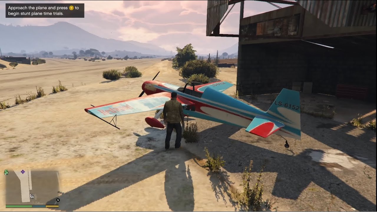 GTA 5 Gameplay ( Stunt Plane Time Trials )– Crazy Flying Skills ...