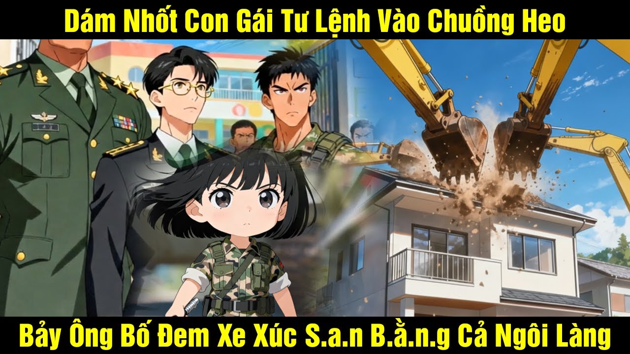 Dám Nhốt Con Gái Tư Lệnh Vào Chuồng Heo Bảy Ông Bố Đem Xe Xúc S.a.n B.ằ.n.g Cả Ngôi Làng