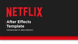 Netflix After Effects Template