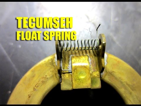 HOW-TO Install A Tecumeh Carburetor Float Spring - YouTube ezgo 2 cycle engine diagram 
