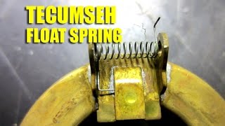 HOW-TO Install A Tecumeh Carburetor Float Spring