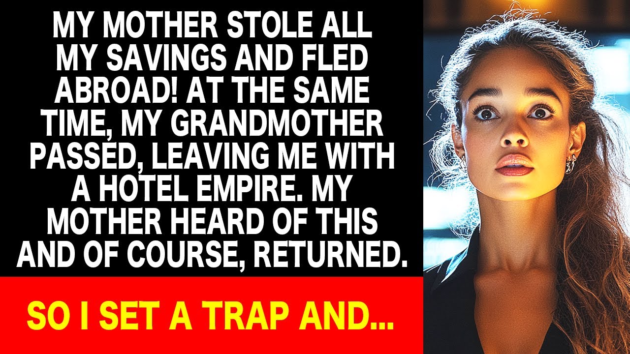 My mother stole my savings & fled the country so I set a trap, making her believe...