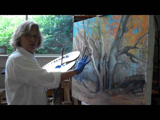 Carolyn Egeli at work in her Valley Lee MD studio class=