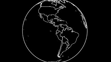 Spinning globe 3D render using pygame