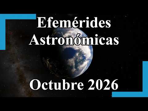 Los mejores eventos astronómicos Octubre 2026