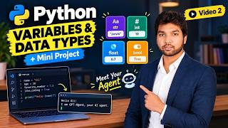 Python Variables & Data Types for Beginners | Python for AI Agents 2026