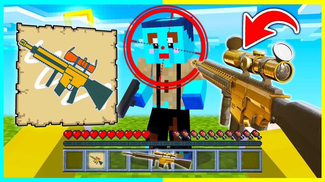 絵に描いた銃がもらえるマインクラフトがヤバすぎたww【まいくら / マインクラフト】