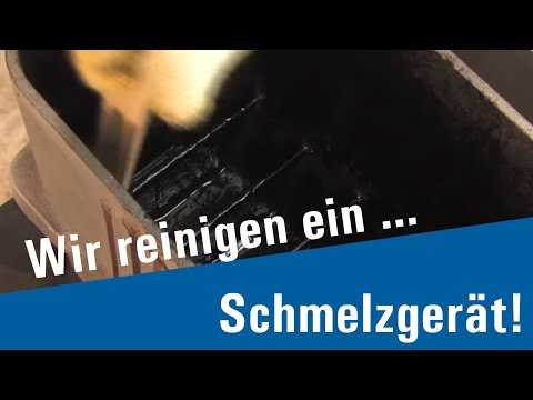 Tankreinigung eines Schmelzgerätes