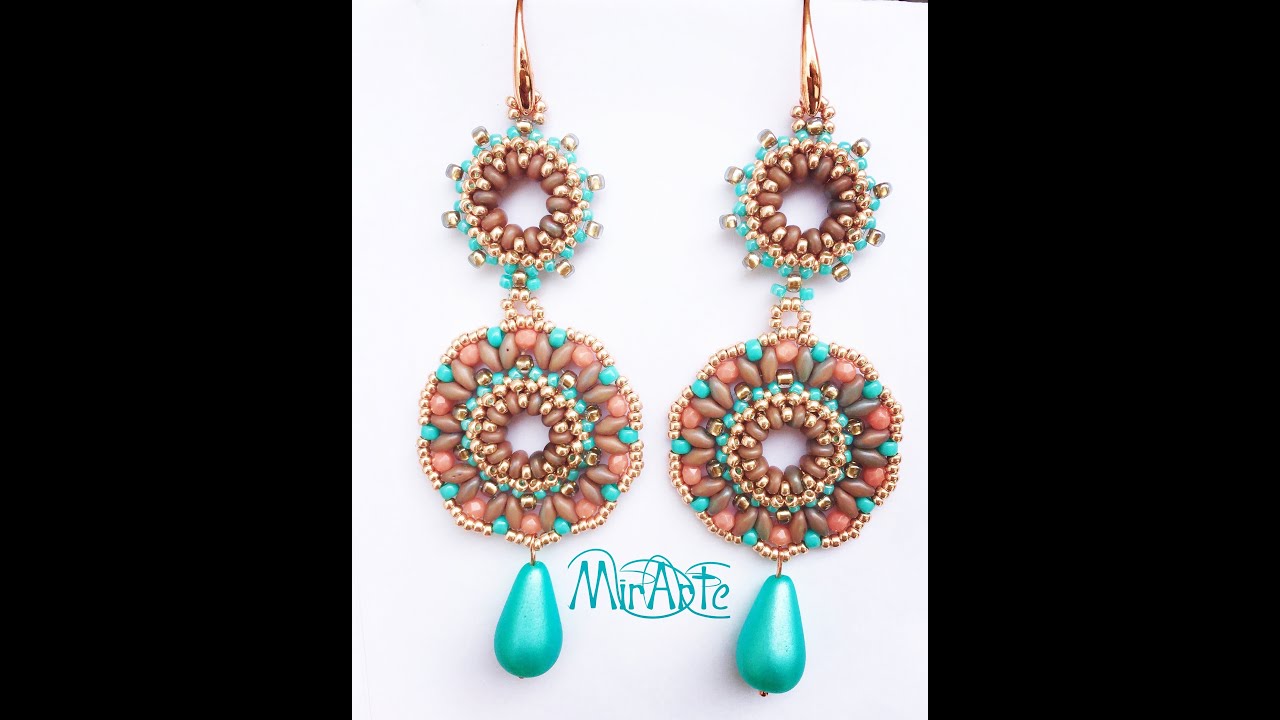 DIY Tutorial Orecchini Summer con le superduo