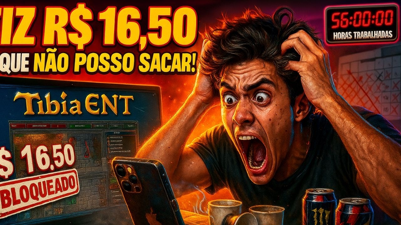 JOGUEI TIBIA por 56 HORAS para ganhar DINHEIRO