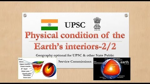 Physical condition of the Earth’s interiors,Geography Optional Geomorphology, UPSC Geography,Paper 1