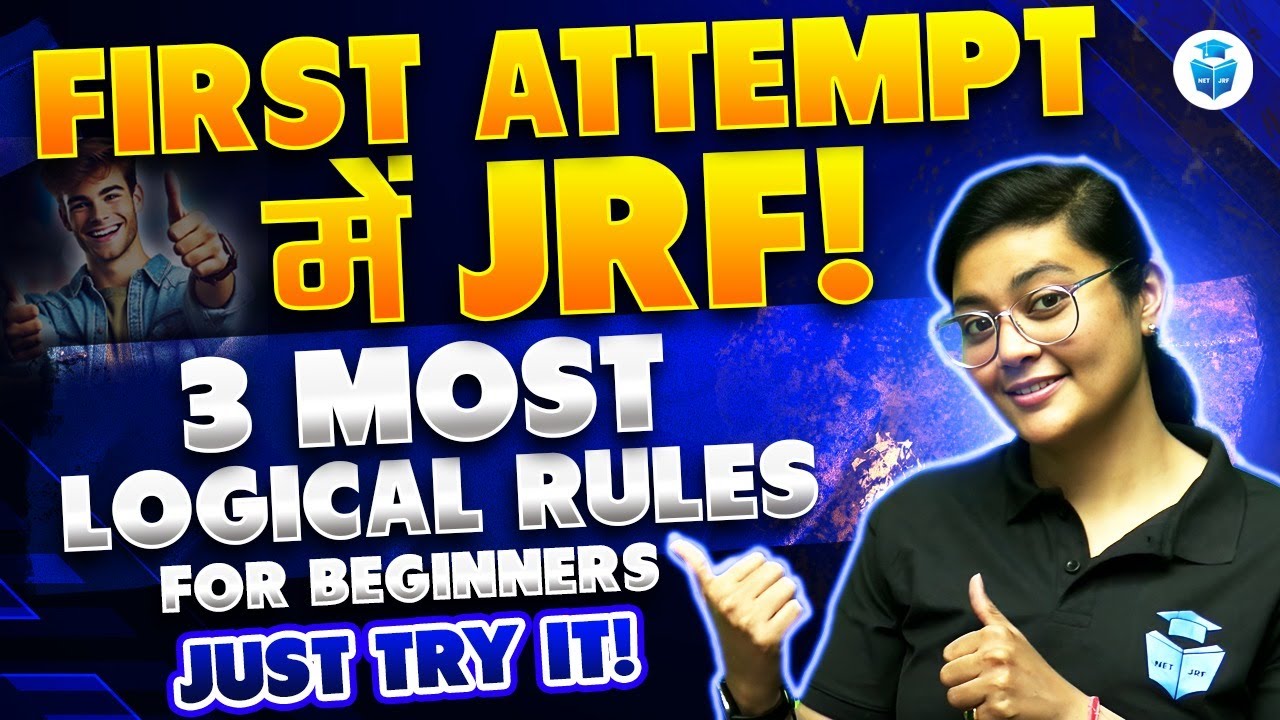 JRF in First Attempt? 3 SECRET Rules to CRACK UGC NET JRF? - YouTube