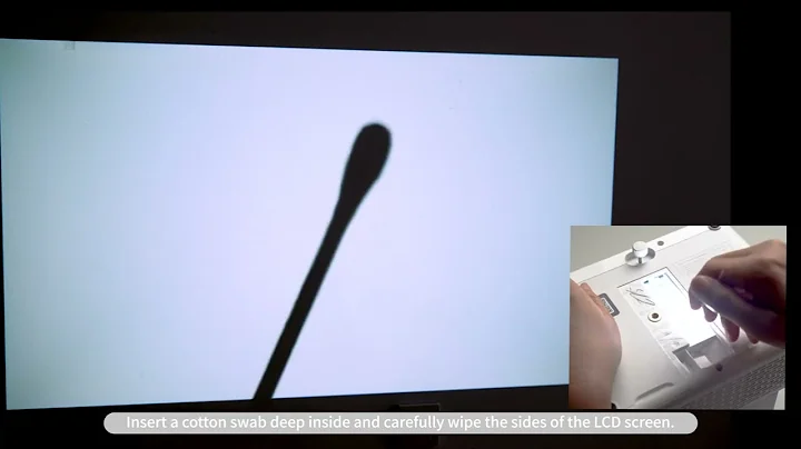 AURZEN | EAZZE D1 How to clean the black spot on the projected image