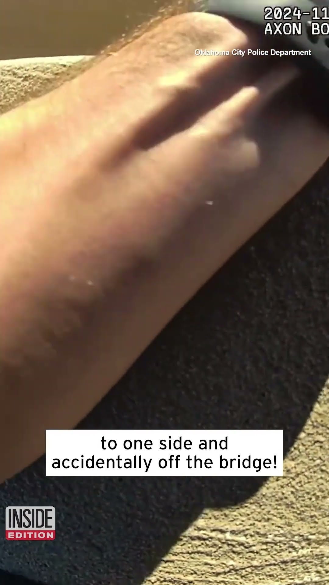Sleeping Man Falls Off Bridge #shorts