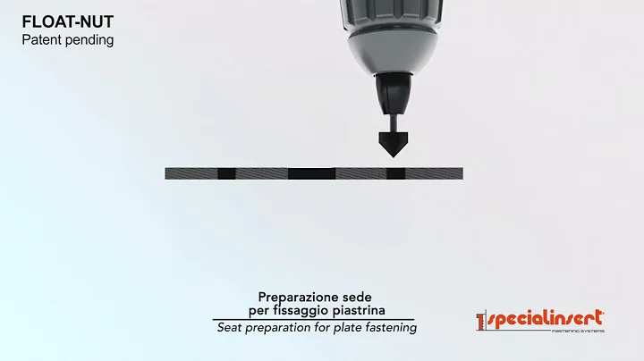 FLOAT-NUT Self-locking floating double winged anchor-nut with interchangeable bush