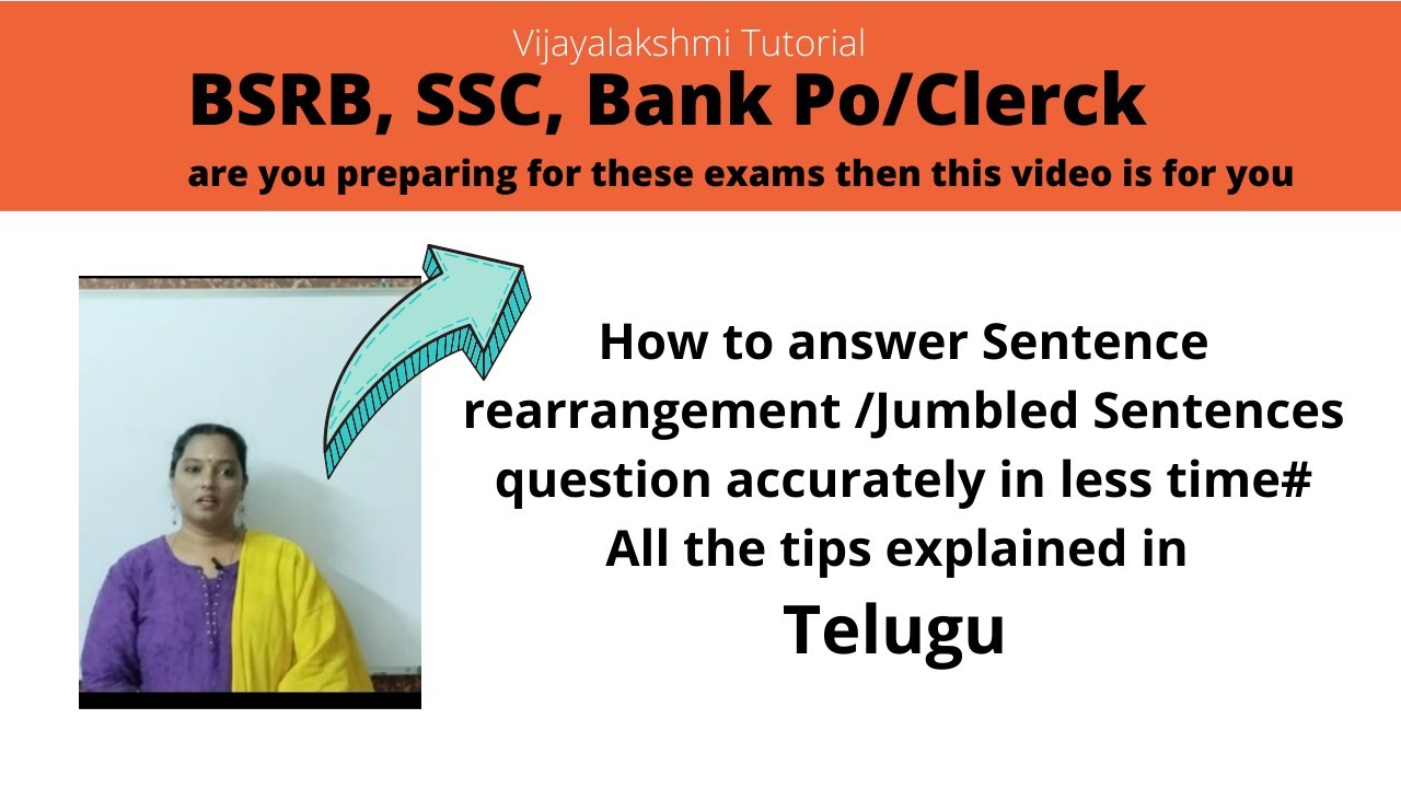 BSRB Exam Competitive Exams English Sentence Rearrangement Jumbled 