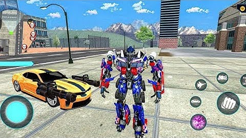 Optimus Prime Multiple Transformation Jet Robot Car Game 2020 - Android Gameplay