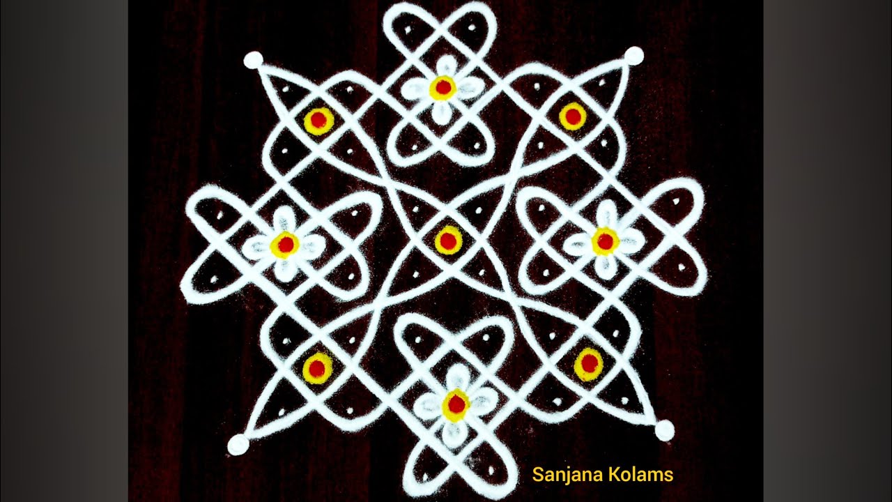 4288🌺6*6 Dot🌺Thai Madha Special Easy Simple and Traditional KambiKolam🌺Daily Muggulu🌺Friday Kolam