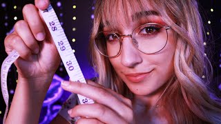 ASMR | Measuring Your Face, Shoulders, Arms & Torso (Close-Ups, Unintelligible Whispers, Writing) screenshot 4