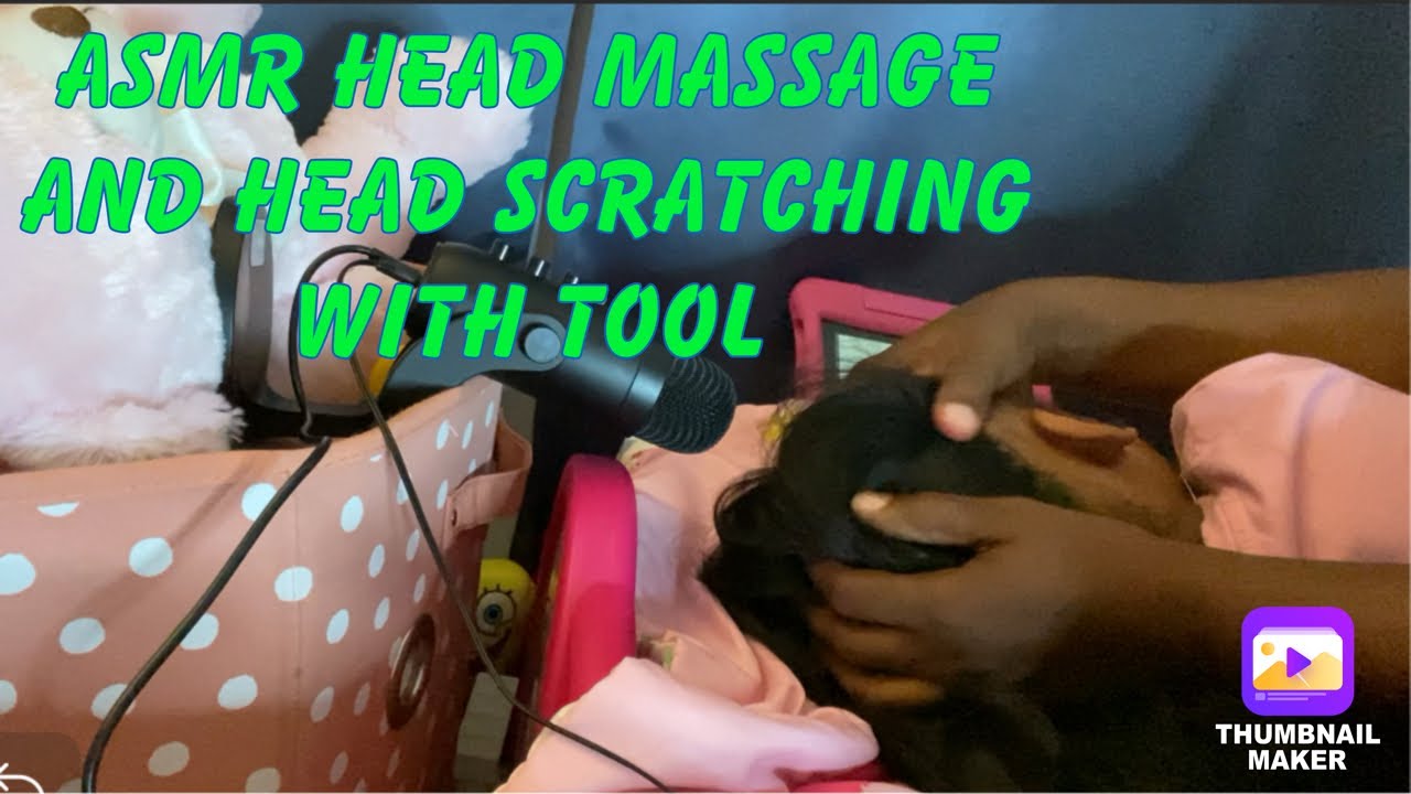 ASMR Head massage and Head scratching with tool - YouTube
