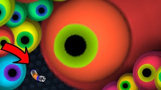 Slither.io A.I. - LUCKY TINY SNAKE vs GIANT SNAKES! // Epic Slitherio Gameplay! #310 screenshot 5