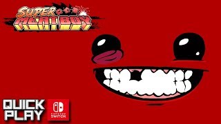 Super Meat Boy Gameplay! Nintendo Switch! (Quick Play) screenshot 5