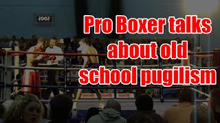 In the ring with a pro boxer