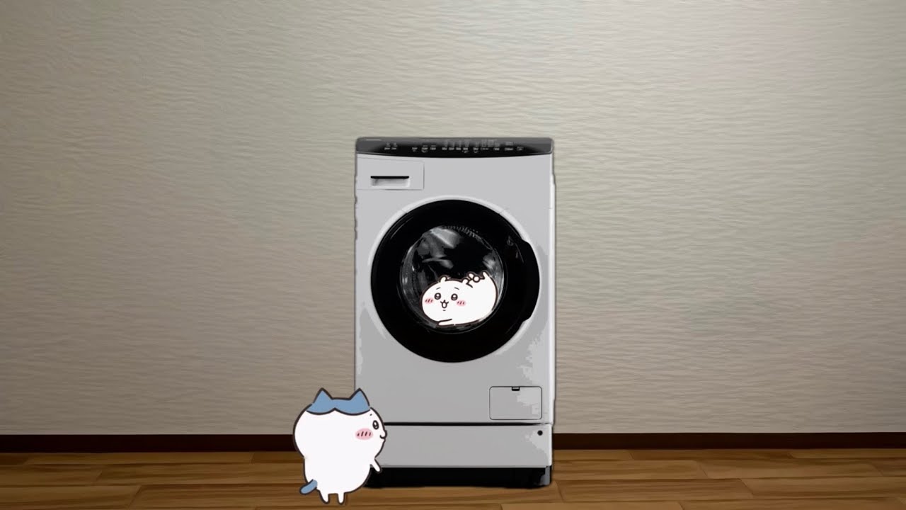 ちいかわ】初めてのお洗濯♪ - YouTube